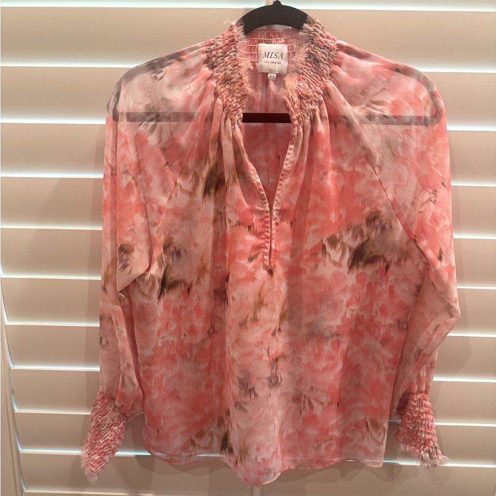 MISA Los Angeles Silk blouse. Size XS